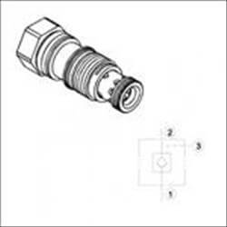 Cartridge Pilot Check Valve (Closed Pilot)-Wcxa Series Kartusche Pilotverriegelung Rüeckschlagventile (Geschlo Winman Wcxa Serisi Katriç Pilotlu Çekvalf (Kapali Pilot) 